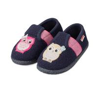 Giesswein Bambini Pantofole Bambina Troisdorf - Pantofole morbide con gufo | Pantofole bambini calde in lana vergine con motivo gufo - antiscivolo & traspiranti per l'asilo