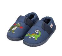 Giesswein Bambini Pantofole Bambino Axams - Pantofole antiscivolo | Pantofole bambini calde in cotone con motivo dinosauro - antiscivolo & traspiranti per l'asilo