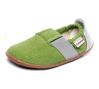 Giesswein Söll - Slim Fit, Pantofole Piatte, Unisex - Bambini e ragazzi, Verde Erba 467, 23 EU