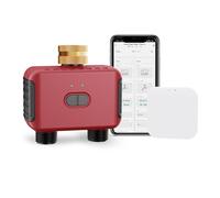 GIEX Timer di irrigazione Zigbee a 2 zone con gateway, centralina intelligente per tubi da giardino, compatibile con le app TUYA e Smart Life