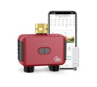 GIEX WI-FI - Timer per irrigazione a 2 zone, regolatore intelligente per irrigazione da giardino, compatibile con app TUYA e Smart Life