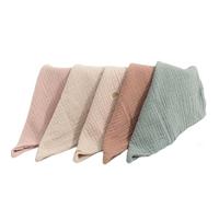 GIFANEO 5 Asciugamani Neonato,100% Cotone,Morbide, Odori Resistenti, Anti Batteri, Bambino Sciarpa,Adatto Per La Nuova Pelle Sensibile E Asciugamani Per Il Viso Neonato.