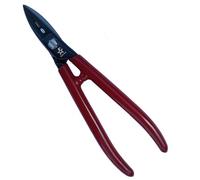 Gifaz Cesoia Made in Italy per Orefice Elettricista con Gambo Aperto Isolato (Lama Retta Brunita | Filo Microdentato a Coltello | Gambo Aperto, 18,5 cm)