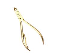 Gifaz Tronchesino per Cuticole in Acciaio Inox finitura dorata: Taglia Cuticole Professionale per Manicure e Pedicure, Lunghezza 105 mm