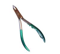 Gifaz Tronchesino per Cuticole in Acciaio Inox Gambo verniciato di Verde Lunghezza 105 mm Made in Italy