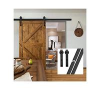 Gifsin 4-9. 6ft. Hardware hardware della porta dell'hardware dell'ingrosso del fienile in legno antico in stile nero for la singola Liscio, silenzioso(6FT 1830mm)