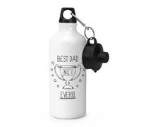 Gift Base Best Dad Ever No.1 Sports Drinks Bottiglia Termica 600 ml Metallo