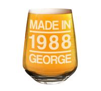 Gift Base Bicchiere Personalizzato Craft Beer Vino Gin Da 2/3 Pint Papà