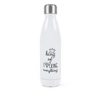 Gift Base Borraccia Termica Doppia Parete Diamond King 500ml Acciaio Inox Bianca