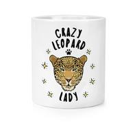 Gift Base Crazy Leopard Lady Makeup Brush Pencil Pot - Portapenne Animal