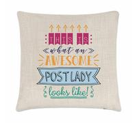 Gift Base Federa Cuscino Post Lady Divertente 40 x 40 cm Cotone Poliestere