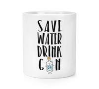Gift Base Portapenne Vaschetta Porta Matite Save Water Drink Gin - Funny Joke