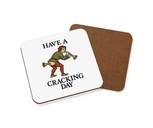 Gift Base Sottobicchiere Da Beve In Fibroard 9x9cm Tema Medievale Battuta Rude
