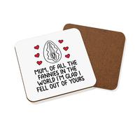 Gift Base Sottobicchiere In Legno Per Bevande Hardboard 9x9cm Festa Della Mamma