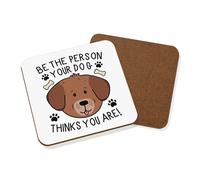 Gift Base Sottobicchiere In MDF 9x9cm Coaster Drinks Mat Animale Crazy Lady Man