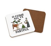 Gift Base Sottobicchiere In Sughero Hardboard 9x9cm 1 Pezzo Secret Santa