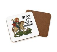 Gift Base Sottobicchiere Medievale In Fibra Dura 9x9cm Divertente