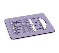 Gift Base Tappetino Mouse Per PC Stampa Tipografica Life Is Too Short To Wait