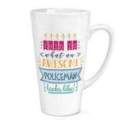 Gift Base Tazza Caffè Latte 17oz Grande Beige - Divertente Policeman