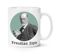 Gift Base Tazza In Ceramica 10oz Sigmund Freud Bianca