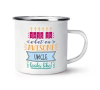 Gift Base Tazza Per Caffè Smaltata Vintage In Ceramica Bianca 1 Pz