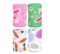 Gift Box Wrapping Ribbon, 4-Pieces Easter Wreath Crafting Supplies, Easter Wreath Bow Natural Burlap Bows For Home School Farmhouse Apartment Patio Front Door Party Balcony Spring Decorations