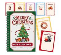 Gift Card Book for Christmas, Holiday Party Greeting Keepsake Booklets | Christmas Gift Card Booklet for Adults Teens Family Home School Dorm Stocking Stuffers Office