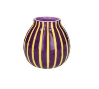 Gift Company Artisan, vaso, altezza 13,7 cm, viola/giallo