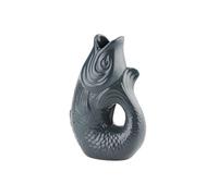 Gift Company Vase Monsieur Carafon , Vaso Decorativo a Forma Di Pesce, Gres, Grigio, S