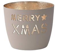 Gift Company Xmas Portacandela Antivento, Ferro, 10cm