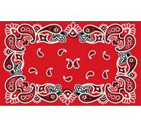 Gift Company Zerbino Bandana Rosso, Cocco e PVC, 75x1.5x45 cm