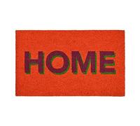 Gift Company zerbino Home Neon, Tappetino per Porta, Fibra di Cocco, Retro in Vinile, Arancione, 45x75 cm
