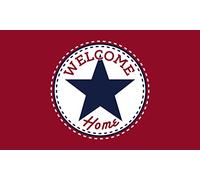 Gift Company Zerbino Welcome Star Home, Cocco, Rosso Scuro, 75x2x45 cm
