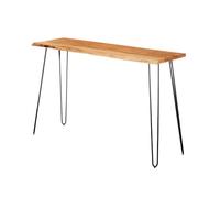 Gift Decor Ingresso Live Edge 120 X 35 X 77 Cm Marrone Nero Legno Di Acacia S_03