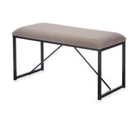 Gift Decor Panca marrone metallo tessuto 81 x 42 x 38 cm