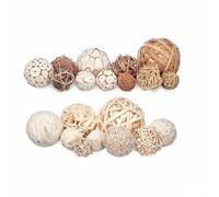 Set di Palline Decorative Gift Decor Bianco Marrone 20 x 30 x 10 cm [12 Unità