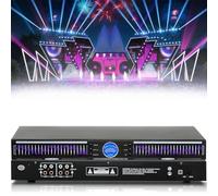 Gift Edian Equalizzatore audio digitale professionale, equalizzatore grafico stereo a 22 bande con display a LED, risposta in frequenza 10Hz-20kHz, gamma di controllo ±12dB, doppio canale per
