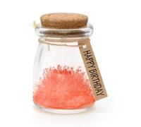 Gift House International IGGI Fiore cristallizzato per esprimere un desiderio, motivo: Happy Birthday, colore: Arancione