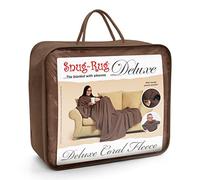 Gift House International Limited, Snug Rug Deluxe, Coperta morbida con maniche integrate, per Adulti, colore: Marrone