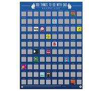 Gift Republic 100 cose da fare con papà Bucket List Scratch Poster, multicolore