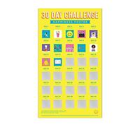 Gift Republic 30 Day Happiness Challenge - Poster da grattare, dimensioni 48,6 x 28 cm