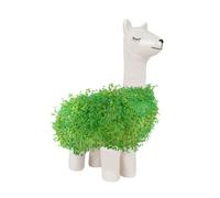 Gift Republic- Llama Shaped Chia Planter-15829 Fioriera Forma di Lama, Tinta Unita, Colore Bianco, Standard, GR452013