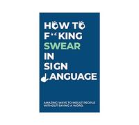 Gift Republic-Come giurare nelle Carte della Lingua dei segni, Stampa con Lettere, Colore Blu, Taglia unica, GR490081