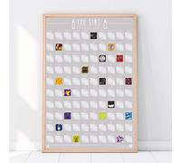 Gift Republic GR630025 - Poster con 100 Gins per grattacieli, grigio, A2