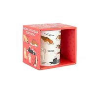 Gift Republic How to Speak Dog Mug - Simpatica tazza da caffè in ceramica per gli amanti dei cani - Divertente guida al linguaggio del corpo canino - Tazza novità in confezione regalo