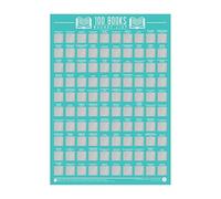 Gift Republic, Poster con Lista di 100 Libri da Leggere, da grattare, per Ingresso