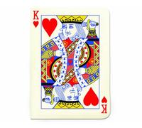 Gift Republic - Quadernino A6 con re di cuori, motivo carte da gioco