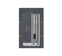 Gift Set DUO Jotter stainless steel CT sfera+stilografica M Parker