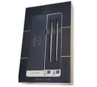 Gift set Duo Parker - Penna a sfera a scatto Jotter M Stainless Steel CT + Stilo