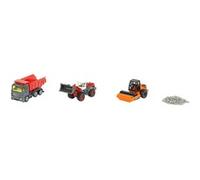siku 6329, Set regalo per costruzioni stradali, Dumper, Pala gommata Liebherr, Rullo compressore, Parti mobili, Incl. granuli